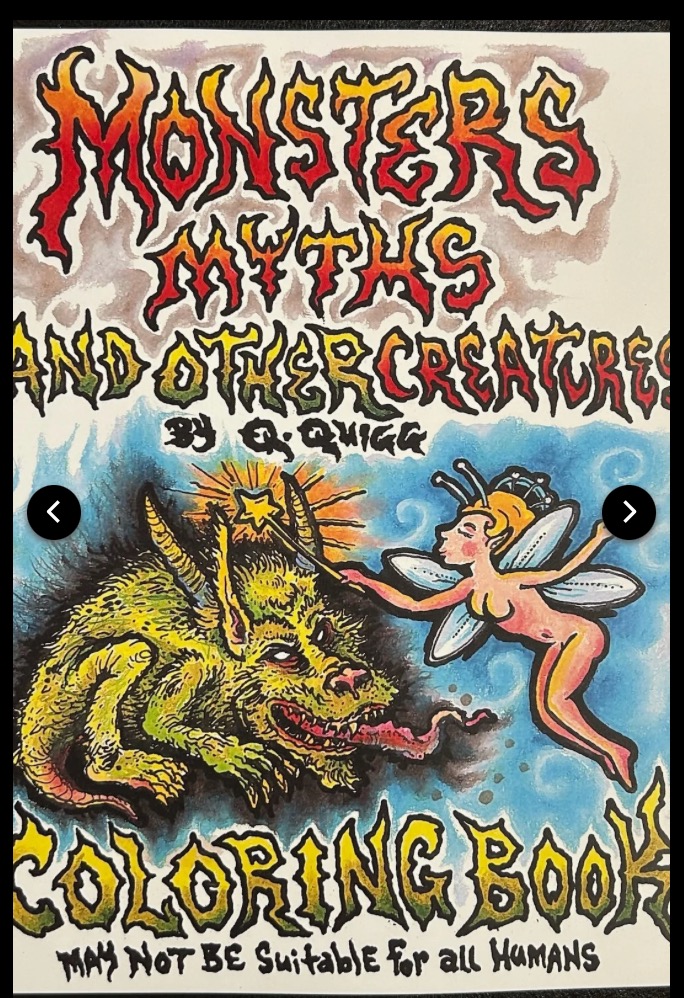 QUINCY QUIGG COLORING BOOK クインシーのぬり絵本