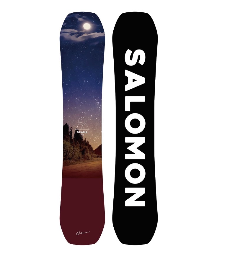 プロショップがお勧めする安心して乗れるボード　SALOMON DRAMA プレチューン。送料込みのお得なアウトレットです